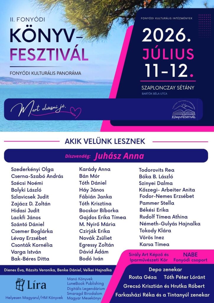 Fellépés Bocskor Bíborkával a Fonyódi Könyvfesztiválon